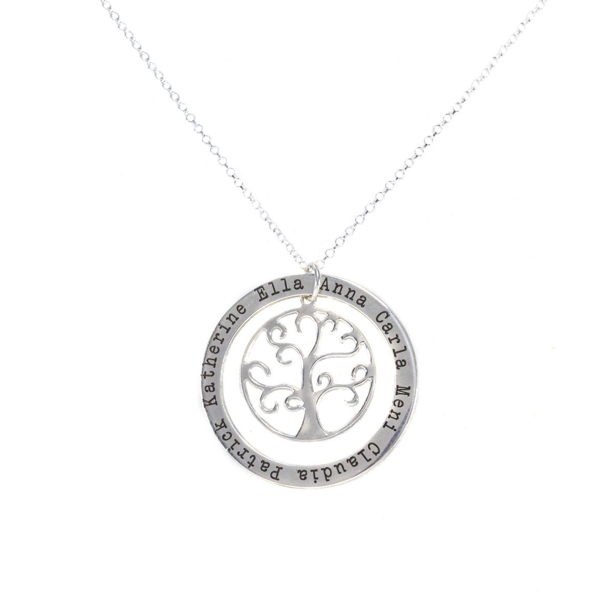 Tree of Wisdom Name Necklace [Sterling Silver]