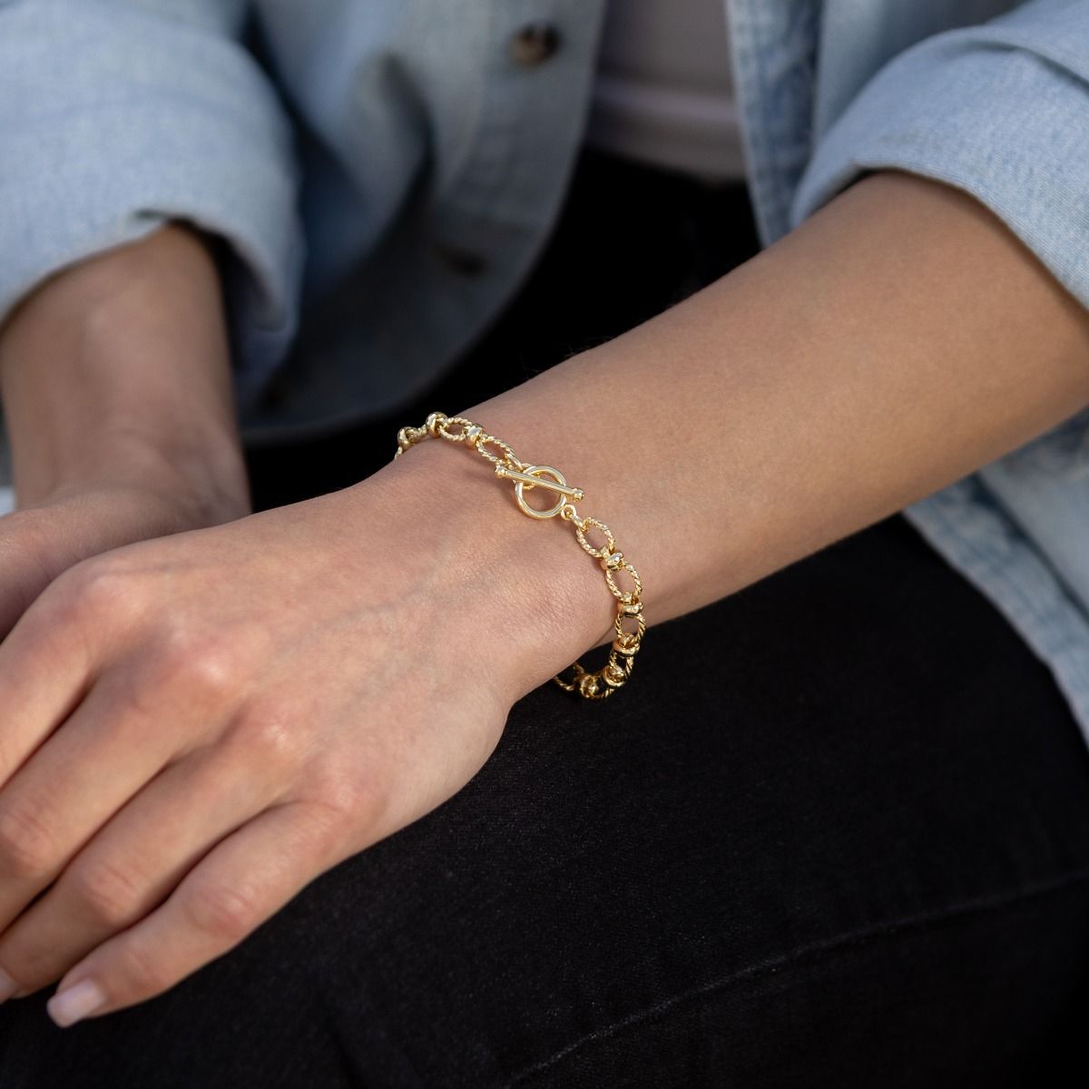 Twistline Bracelet [Gold Plated]
