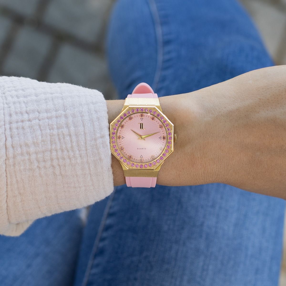 Talisa October Pink Sapphire Watch