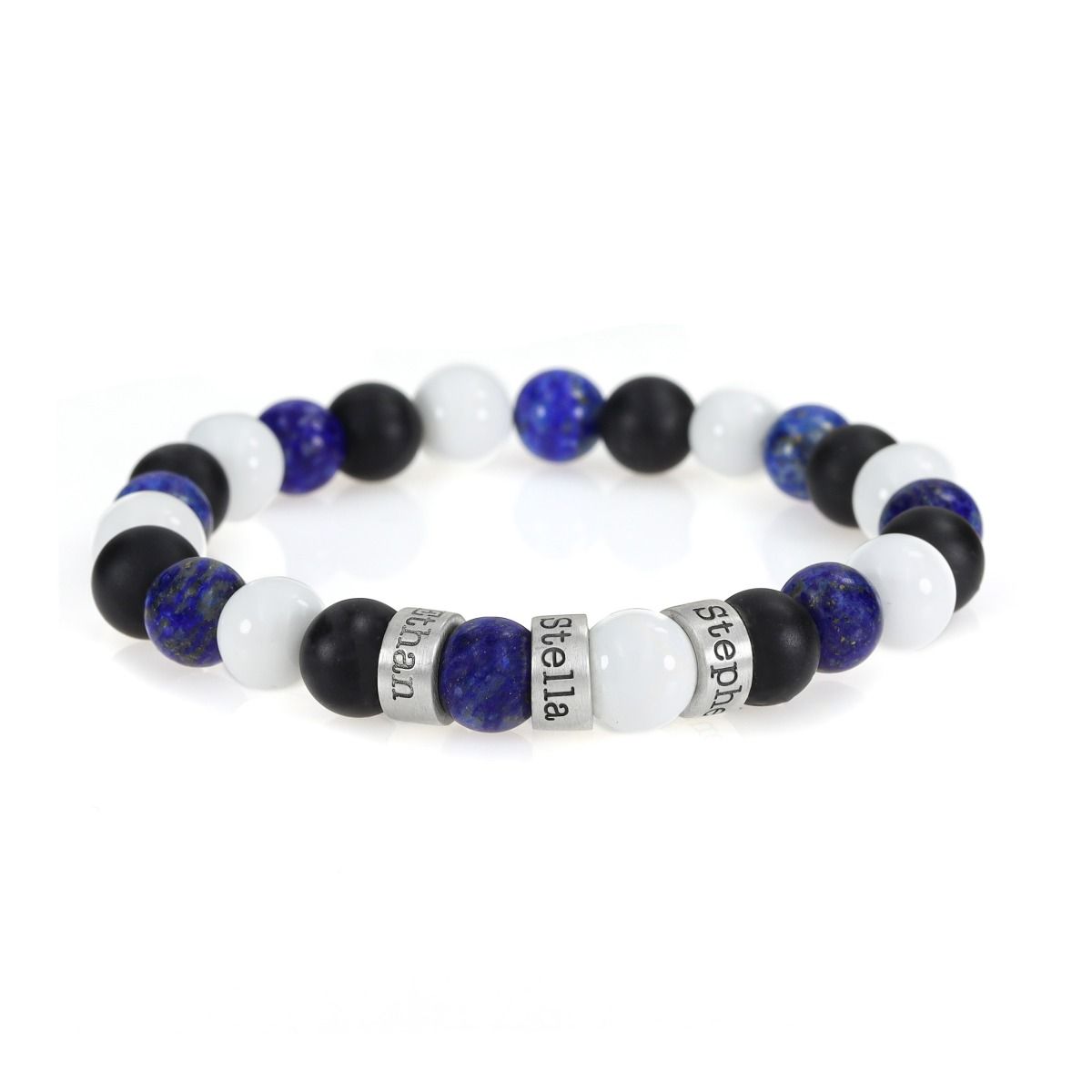 Bracciale Onda dell'Oceano con Nome [Argento 925]