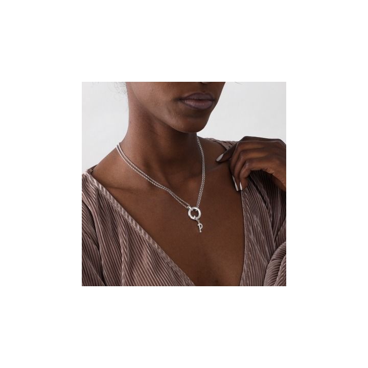 Amazon.com: BERISO Dainty Silver Layered Necklaces for Women Sterling  Silver Necklace Paperclip Choker Necklace Crystal Chains Pendant Layering  Necklace Set for Women: Clothing, Shoes & Jewelry