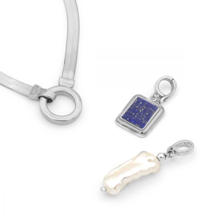 orgaan scheerapparaat vloeistof Arya Herringbone Necklace (Silver) for Her - Talisa