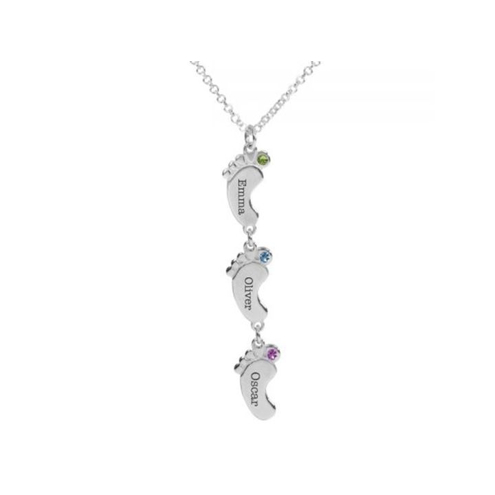 FABUNORA Meaningful Gift for New Mom - Baby Feet Heart Pure Silver Necklace  Gift Set Silver Cubic Zirconia Sterling Silver Pendant Price in India - Buy  FABUNORA Meaningful Gift for New Mom -