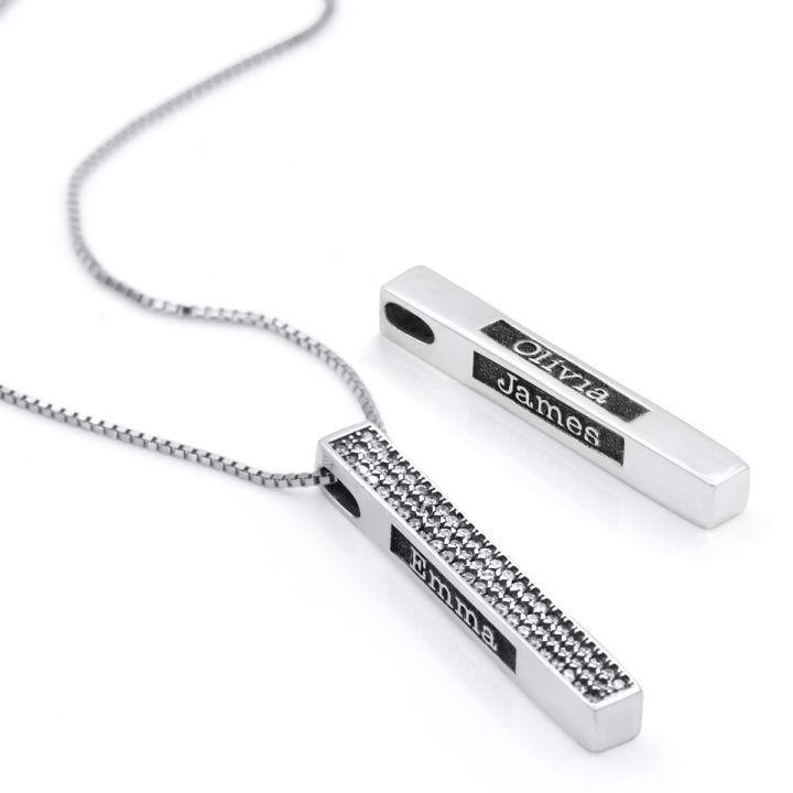 Crystal bar necklace on sale