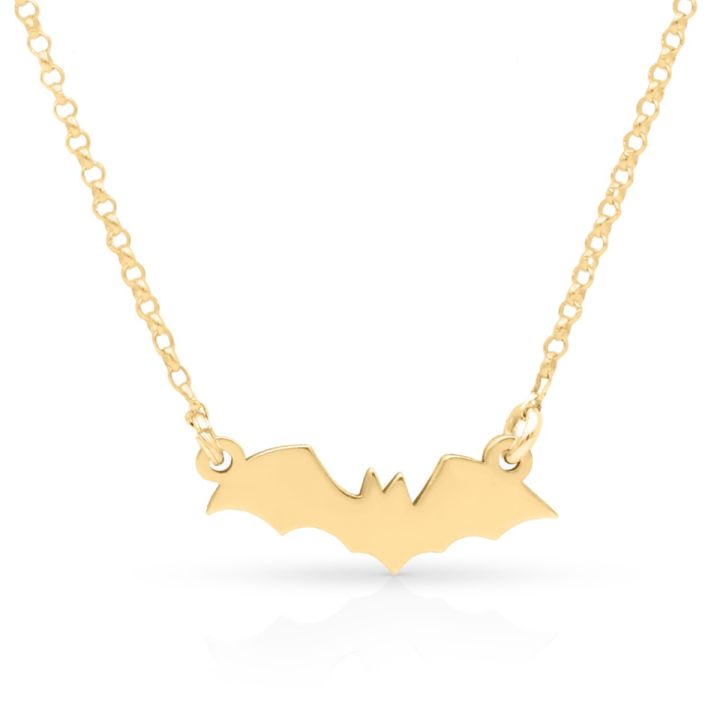 Bat Pendant Necklace - 18K Gold Vermeil Pendant - Talisa