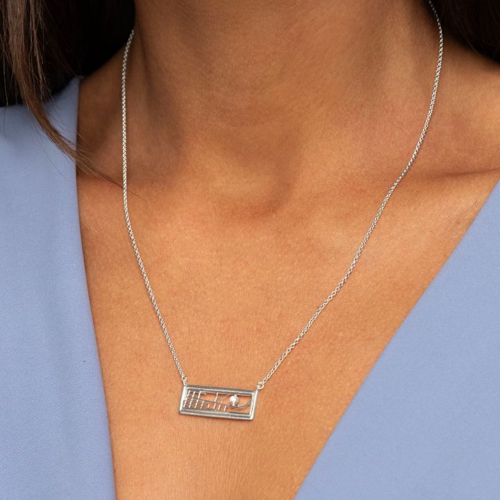 Beloved Spot Map Necklace [Sterling Silver]