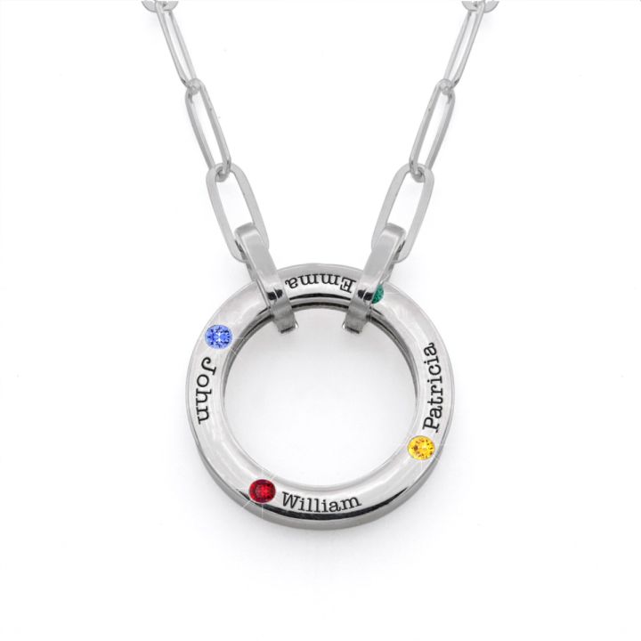 Birthstone Circle Necklace – Anna Lou of London