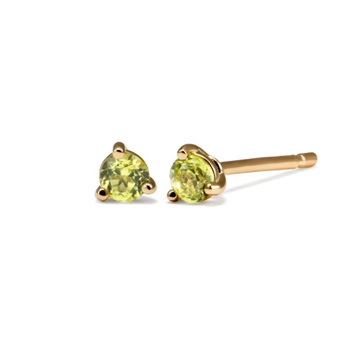 May Emerald Birthstone Earrings [14 Karat Gold]