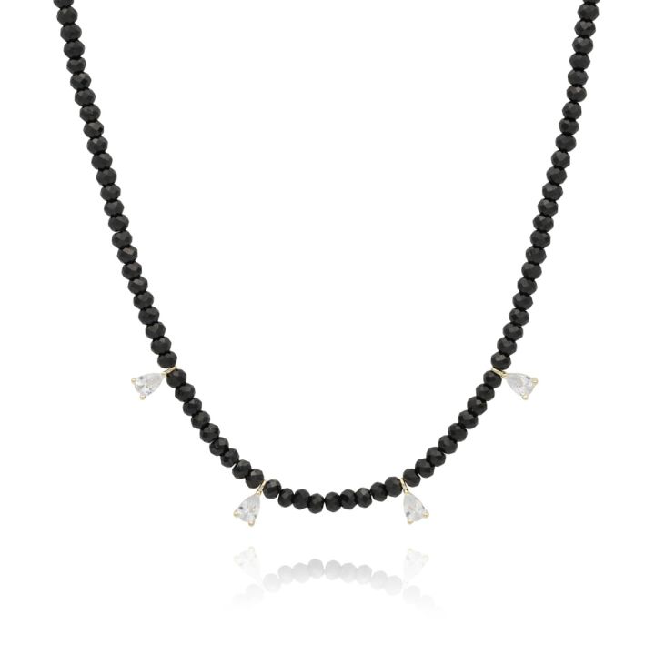 King Baby Ten Strand Black Spinel Necklace