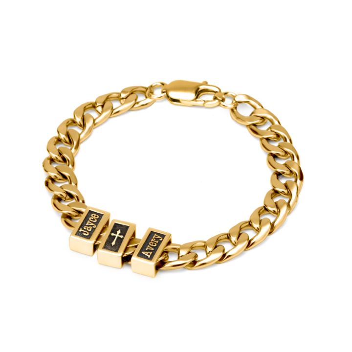14K Yellow Gold Monaco Miami Cuban Link Bracelet Chain CZ