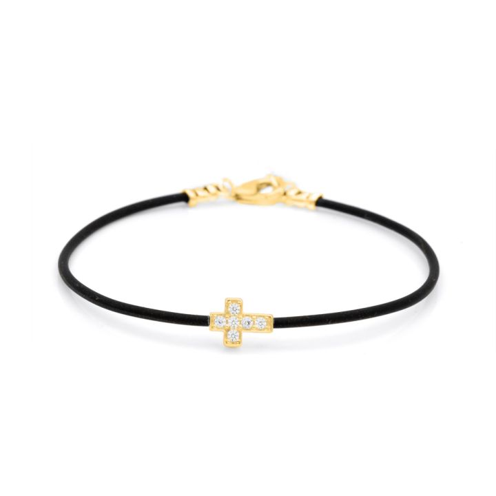 Cross cord bracelet discount
