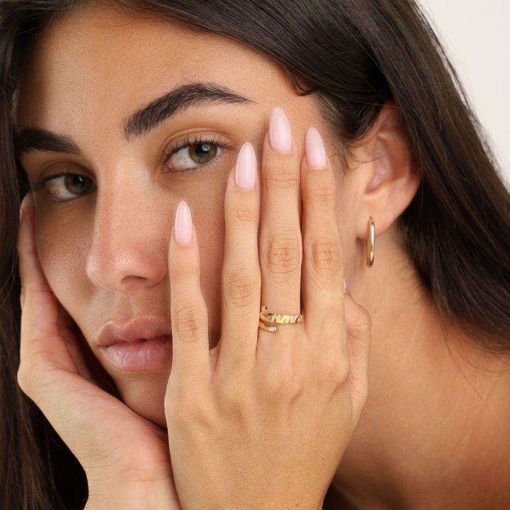 Buy 14K Solid Gold Arabic Name Ring-name Ring-name Jewelry-personalized  Arabic Ring-personalized Jewelry-personalized Gift-bridesmaig Gift Online  in India - Etsy