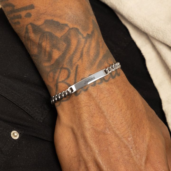 Cuban Link Chain Signature Bracelet 
