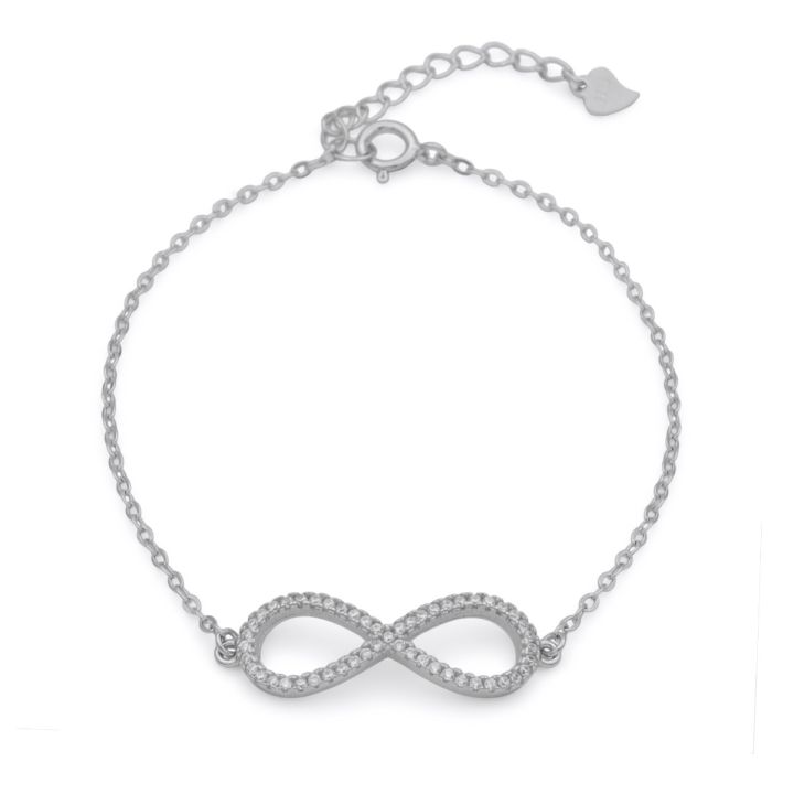 Dazzling Infinity Bracelet (Silver) - Gifts for Her - Talisa