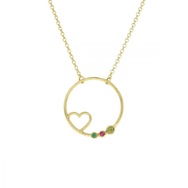 A Mother's Heart Necklace [Gold Plated]
