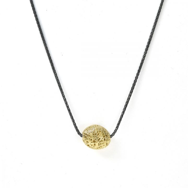 Sphere of Threads Necklace [10K Gold]