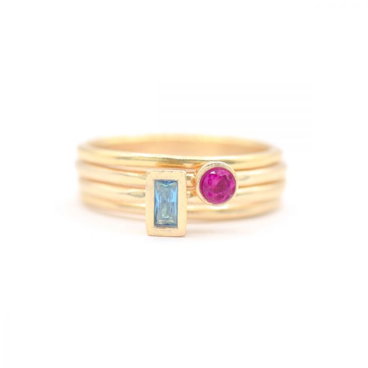Birthstone Stackable Rings of Love by Talisa Birthstone Stackable Rings of Love by Talisa