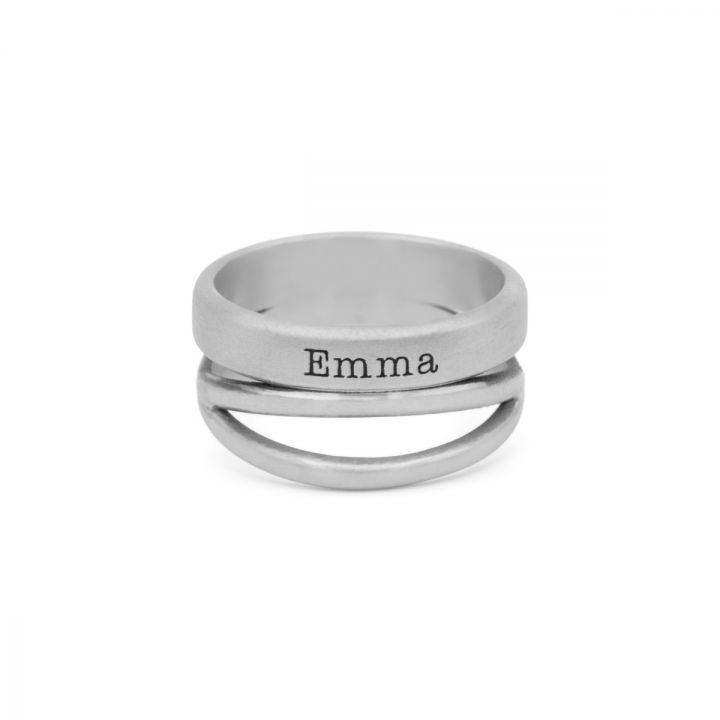 Earnest Love Name Engraved Ring - Statement Rings by Talisa