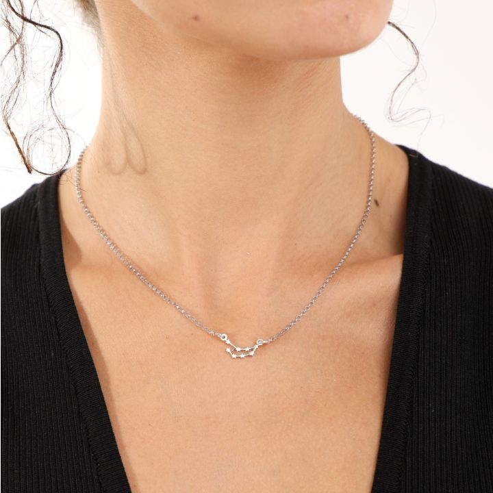Zodiac constellation hotsell necklace silver
