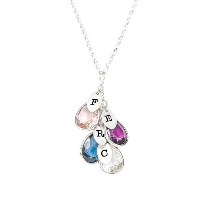 Enchanted Rain Initials Necklace [Sterling Silver]
