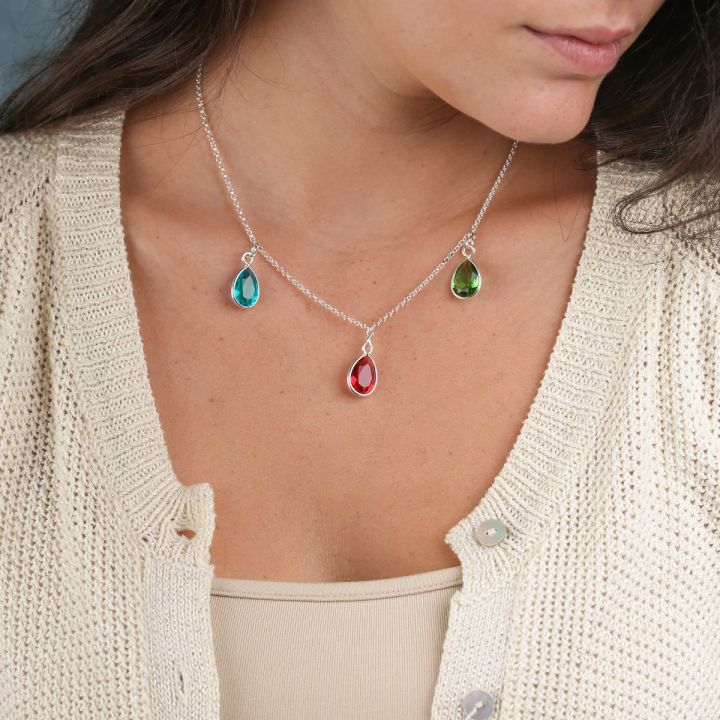 Enchanted rain birthstone on sale necklace