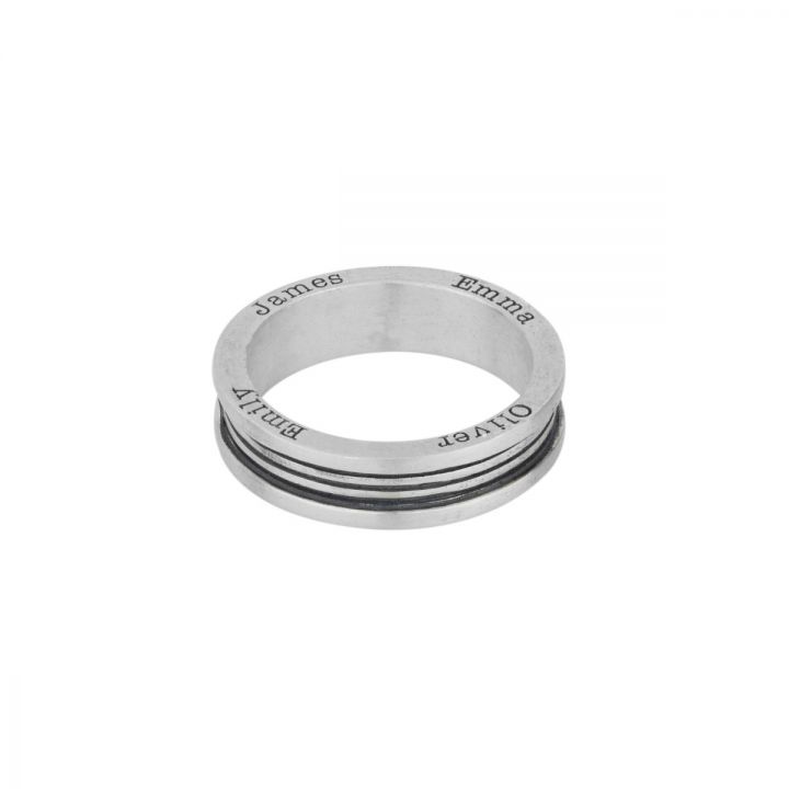 Family Circle Name Ring [Sterling Silver]