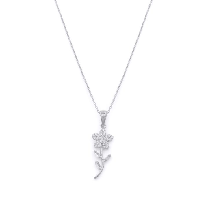 Floral Delight Necklace [Sterling Silver]