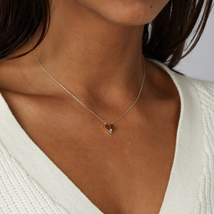 Follow Your Heart Necklace Gold Plated Talisa