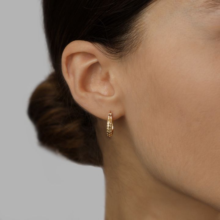 Grace Hoop Earrings [18K Gold Vermeil]