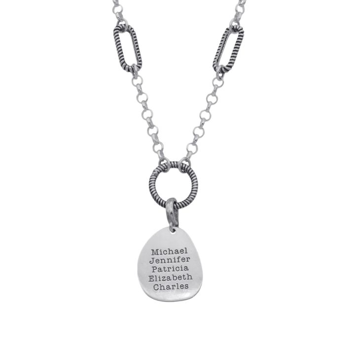 Grace top necklace silver