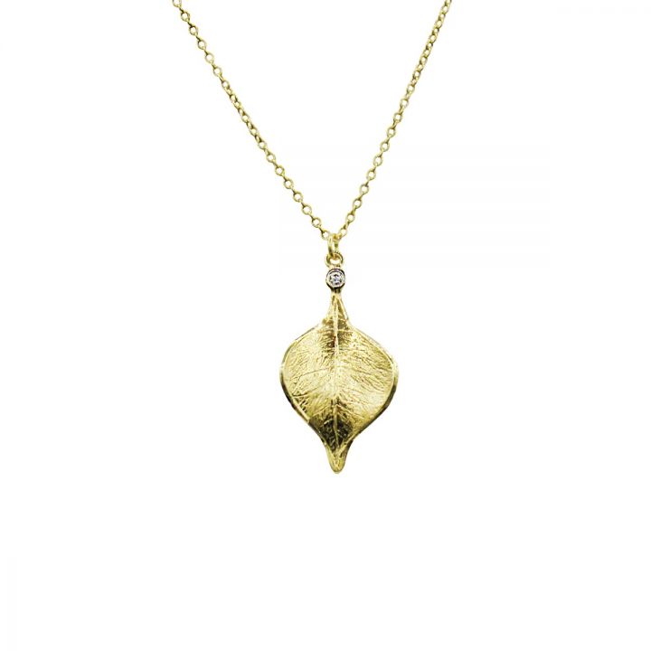 Aspen Leaf Necklace [18K Gold]