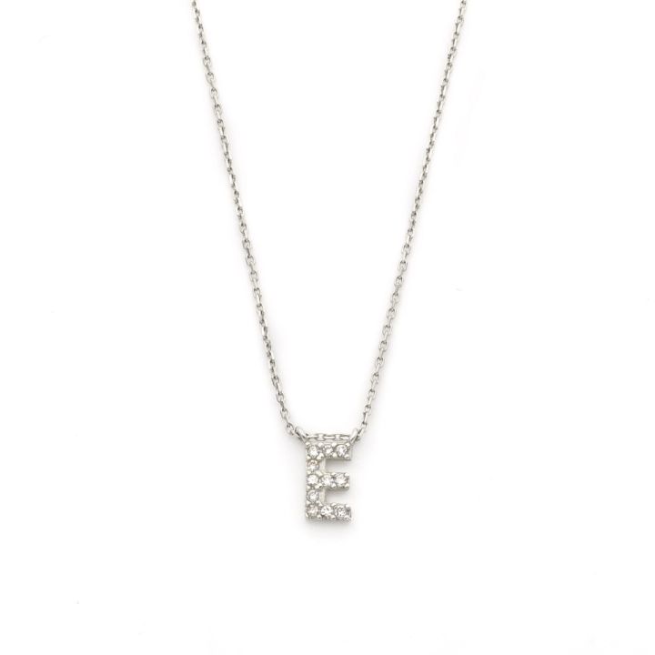 Diamond Initial Necklace M Letter Necklace Diamond Alphabet Pendant 14k  Gold N77 | eBay