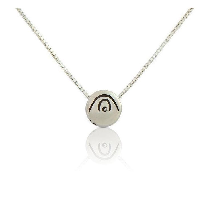 BE CREATIVE - Sterling Silver Pendant Box Chain Necklace