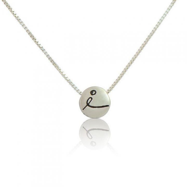 BE LOVE - Sterling Silver Pendant Box Chain Necklace
