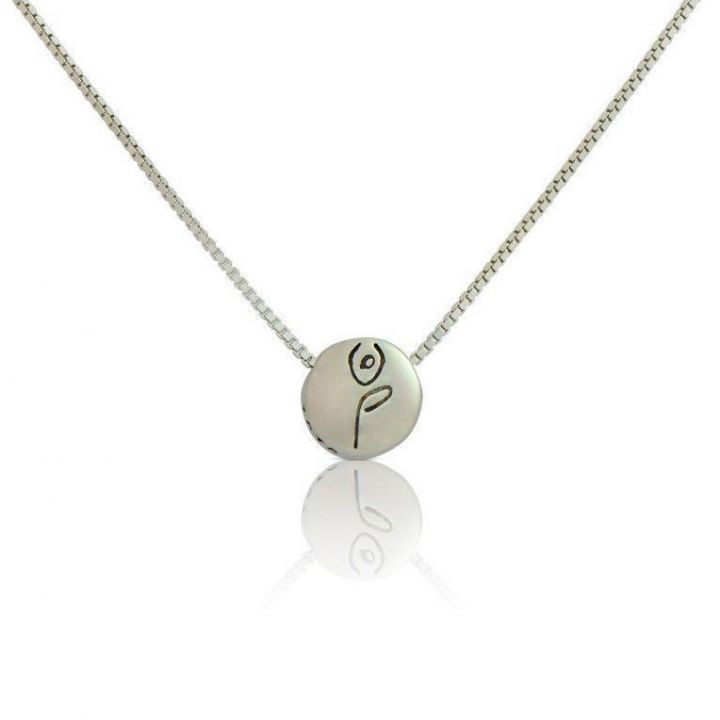 BE STRONG - Sterling Silver Pendant Box Chain Necklace