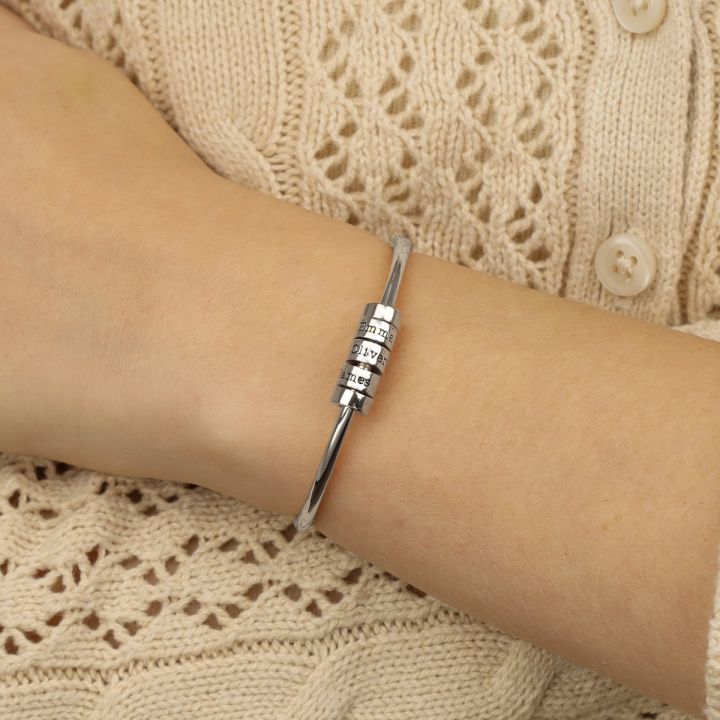 Tied Together Personalized Bangle [Sterling Silver]