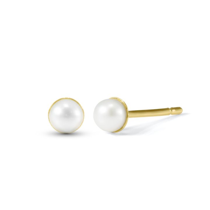 June Pearl Earrings [14 Karat Gold]