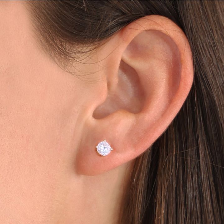 14 karat gold diamond clearance studs