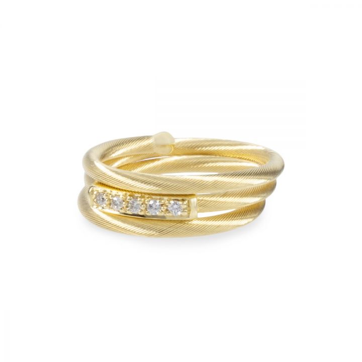 Springy Aurous Stability Ring [18K Gold]