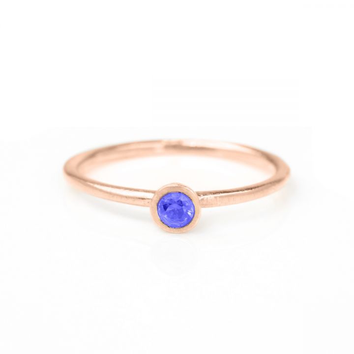 Carina Ring. Small Circle [18K Rose Gold Plated] 