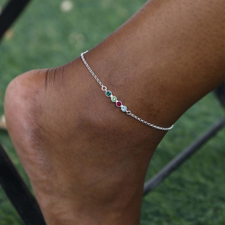 Sterling anklet sales