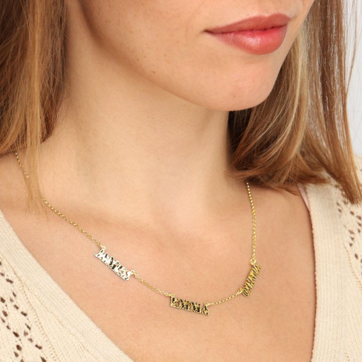 18k name necklace discount