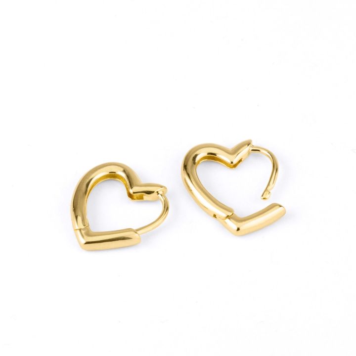 Tender Heart Earrings [18K Gold Plated]