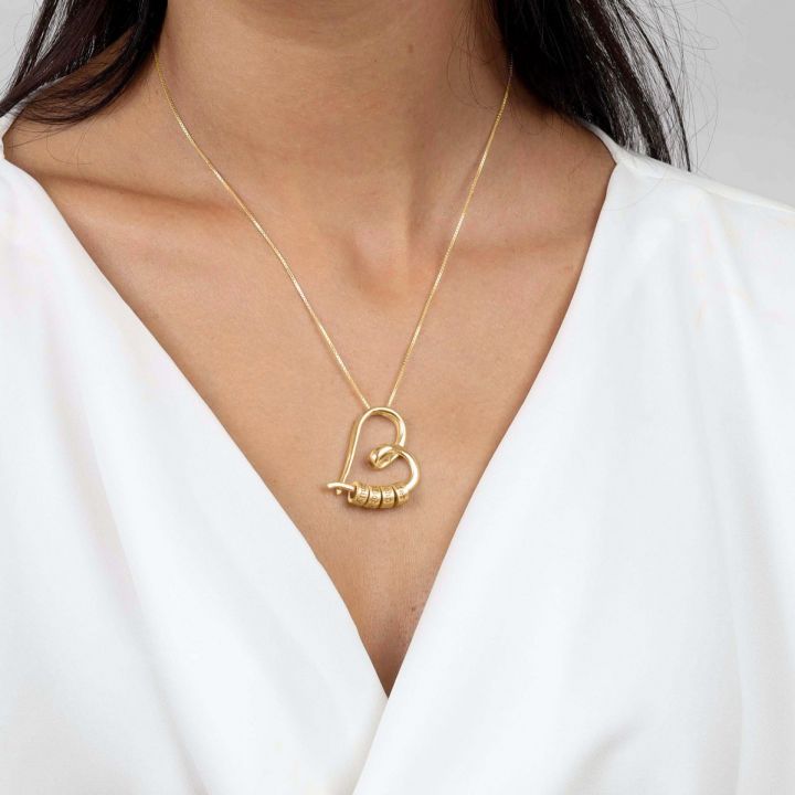 Love Heart Pendant Chain Necklace | 18ct Gold Plated Vermeil