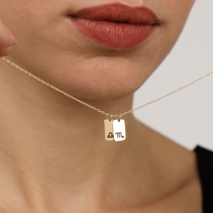 Mirella Zodiac Charm Necklace [14 Karat Gold] 