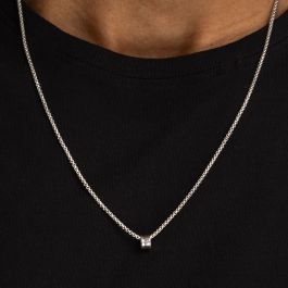 Box Chain with Names - Sterling Silver Men's Chains - Gifts for Box Chain with Names - Sterling Silver Men's Chains - Gifts for