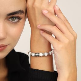 Jewelry Presents - Cross Women Name Bracelet with Howlite Stones