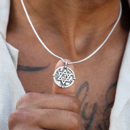 Star of David Engraved Necklace for Men Unique Gifts for Him by Talisa