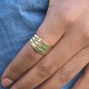 Moon Glow Name Ring [Gold Plated]