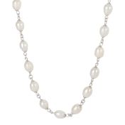 Lantern Glow Pearl Necklace [Sterling Silver]